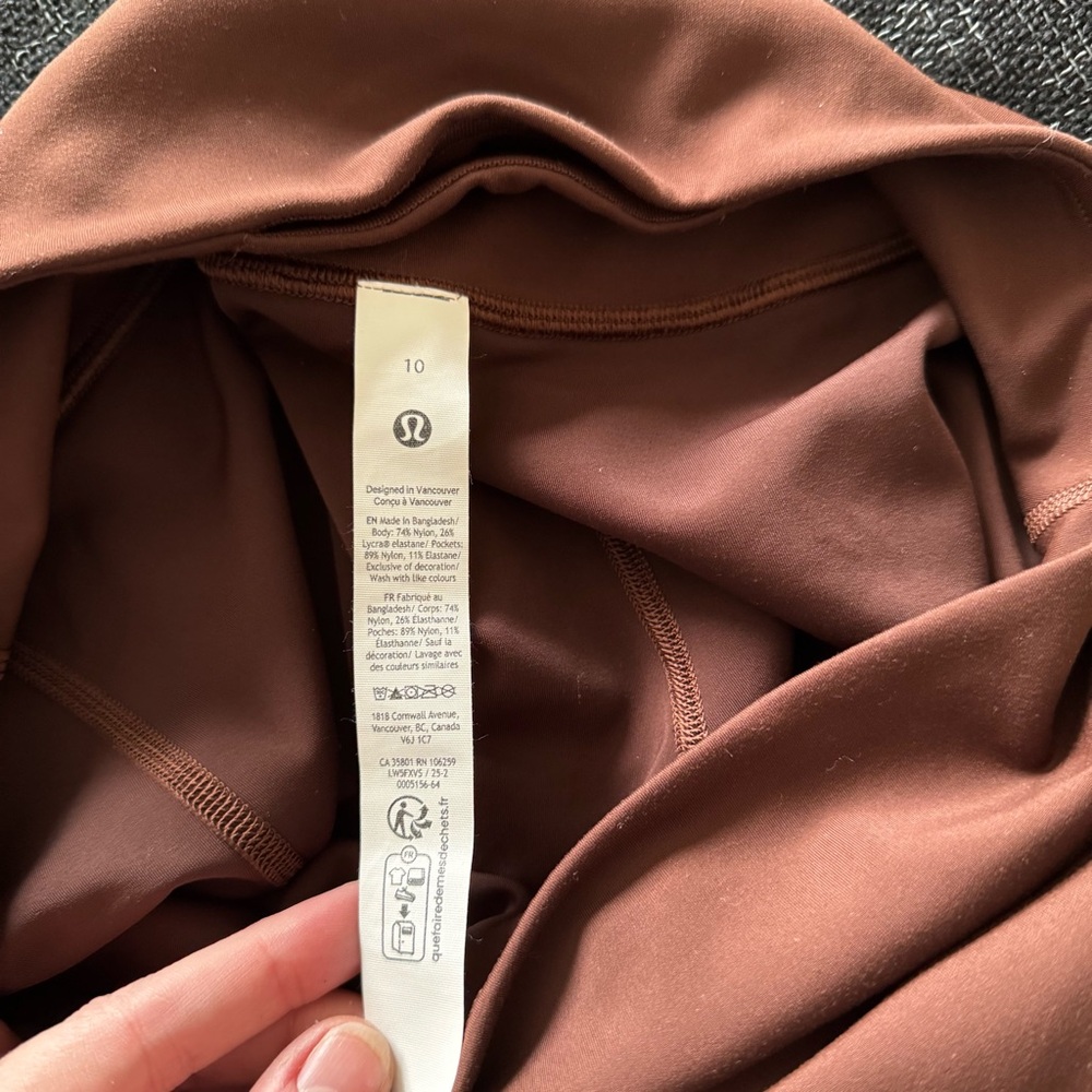 Lululemon Wunder Under SmoothCover High-Rise Bootcut Pant 34" Lava Cake size 10 - Picture 8 of 8